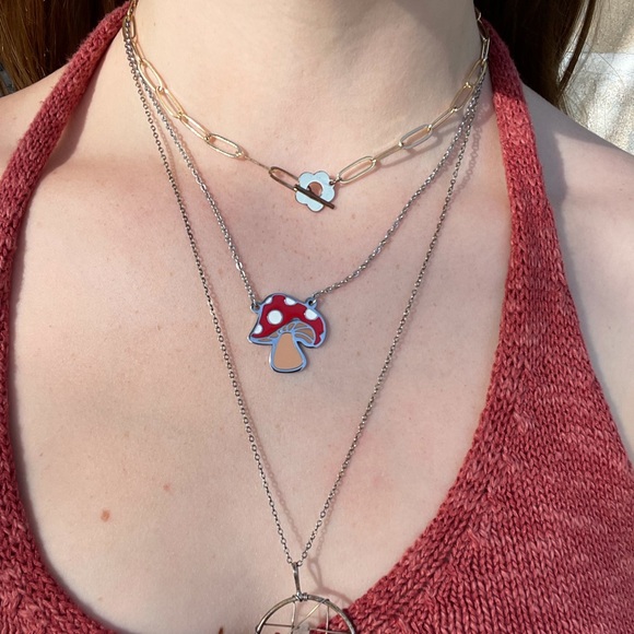 Mushroom Necklace - Picture 1 of 8